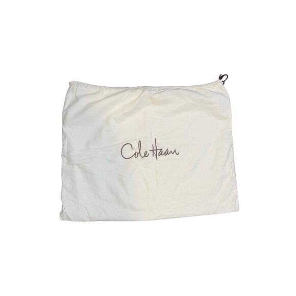 Cole Haan Ivory Drawstring Designer Dust Bag Cover Felt Bag Handbag - Picture 1 of 3